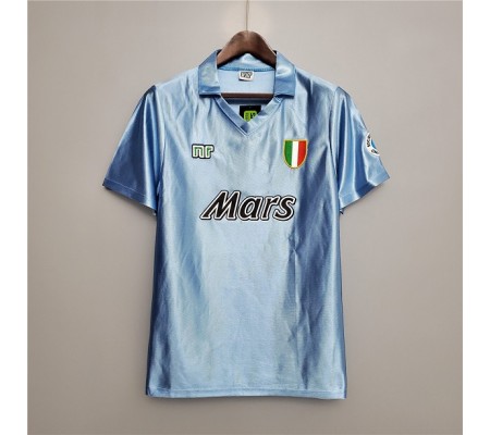 Napoli 90/91 Home Blue Soccer Jersey